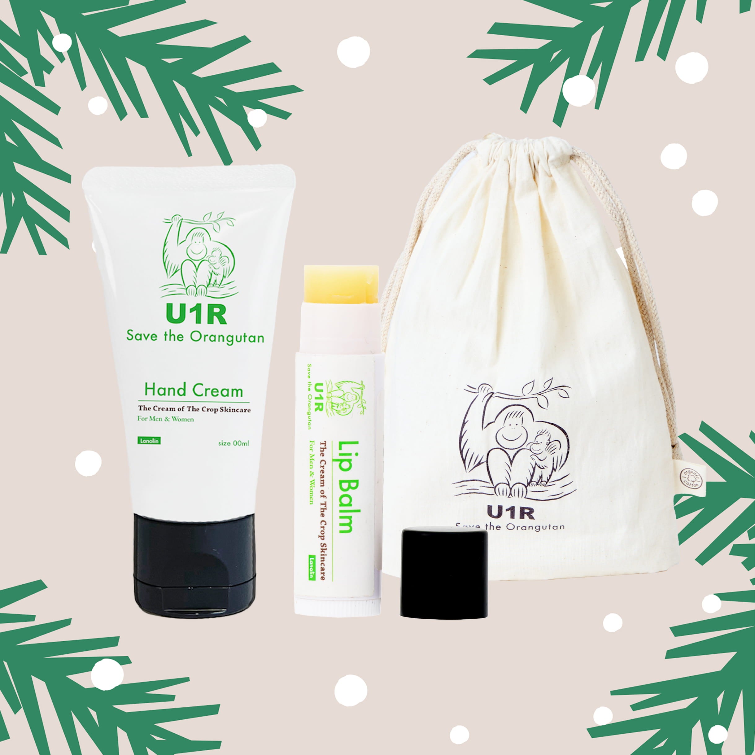 U1R　Hand Cream & Lip Balm Set